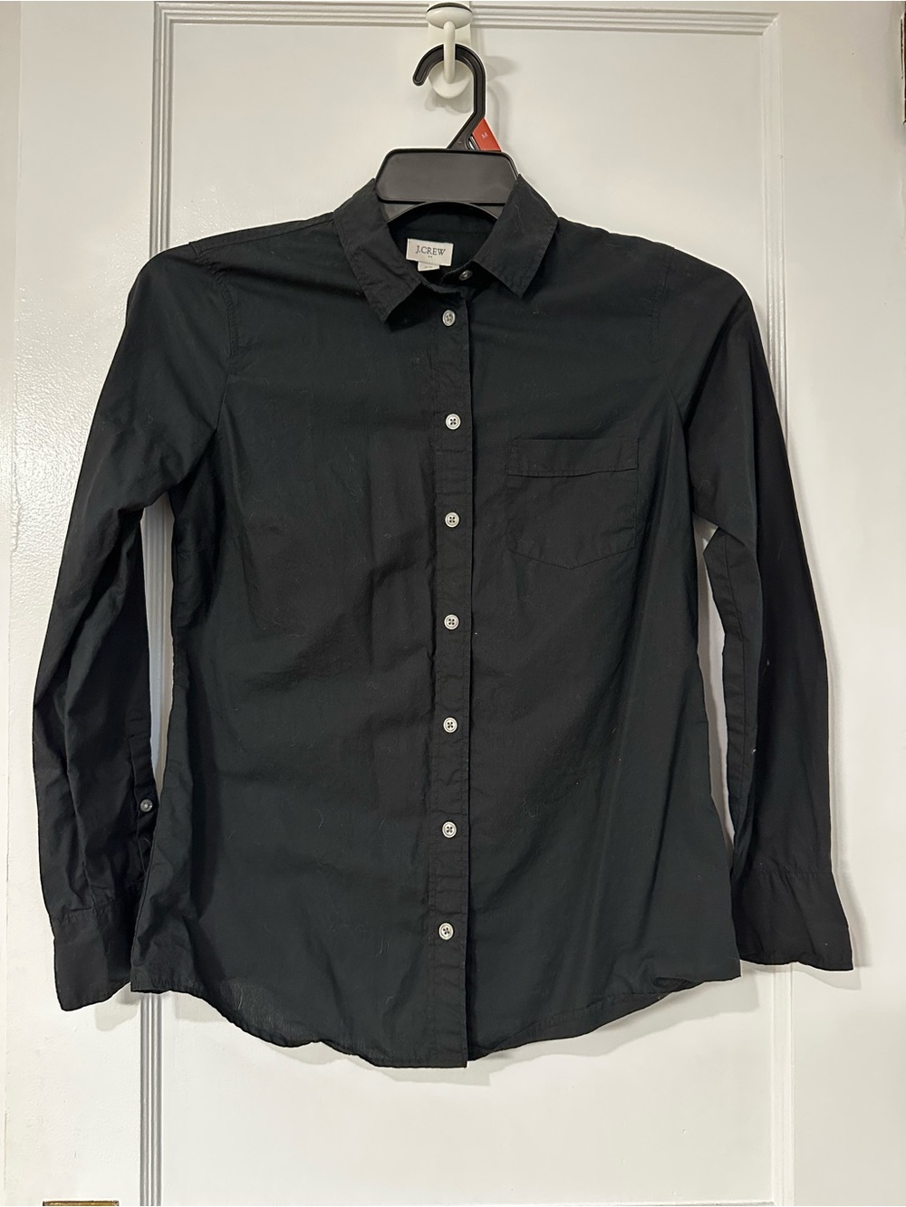 J. Crew Black Button-Down Long Sleeve Shirt